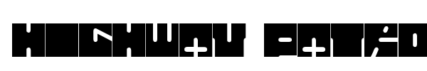 Highway Patrol font preview